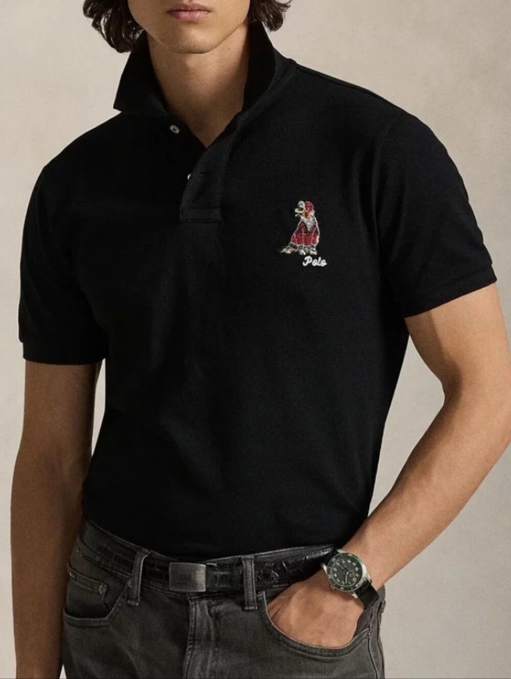 Polo Ralph Lauren Classic Fit Dog Embroidered Polo Shirt